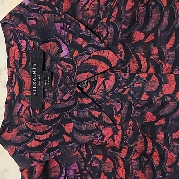 All Saints patterned silk blouse - Picture 2 of 11
